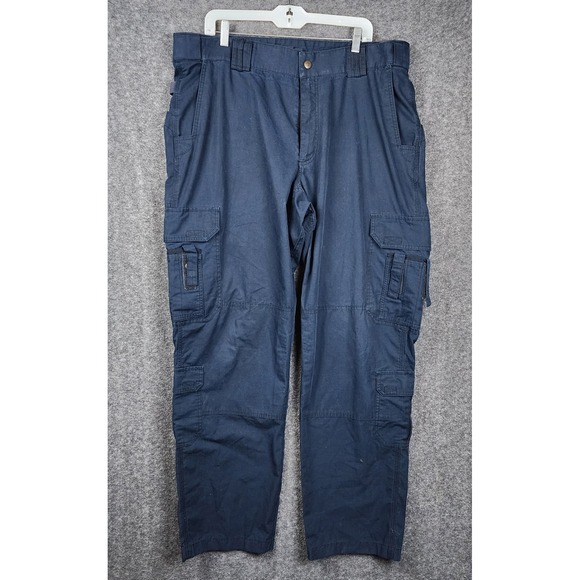 5.11 Tactical Other - 5.11 Tactical‎ Cargo Pants Mens 40x33 Navy Blue Ripstop Multi-Pocket Utility